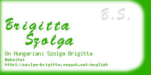 brigitta szolga business card